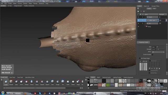 23 урок - Продвинутый моделинг в 3dsMax и Mudbox (Динозавр) смотреть онлайн