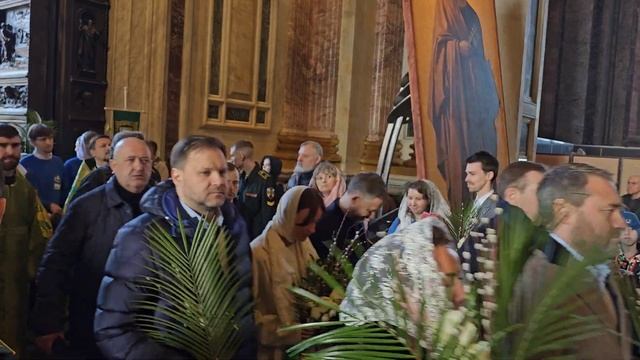 Исаакиевский собор, Вербное воскресенье, 9 апреля 2023 года. смотреть онлайн