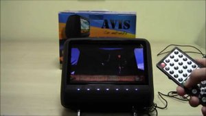 Распаковка подголовника со встроенным DVD плеером AVIS AVS0943T
