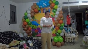 Как украсить комнату воздушными шарами на день рождения в стиле Джунгли
