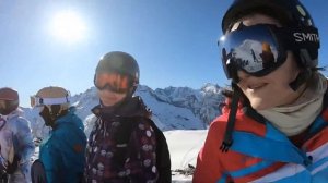 Домбай в январе. Первый день кемпа.