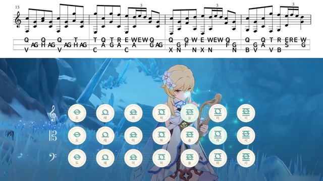 [원신 하프] 드래곤 스파인 OST - Moonlike Smile │ Genshin Impact Lyre Note Dragonspine OST смотреть онлайн