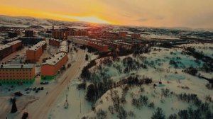 Конец полярной ночи в Заозёрске #Заозерск#полярнаяночь#север#арктика#солнце