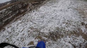 На мотоцикле по первому снегу YAMAHA YZ 125 4k