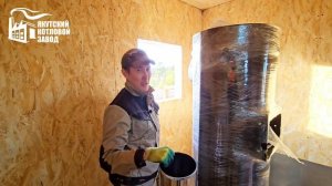 Установка дымохода котла LIEPSNELE ARCTIC