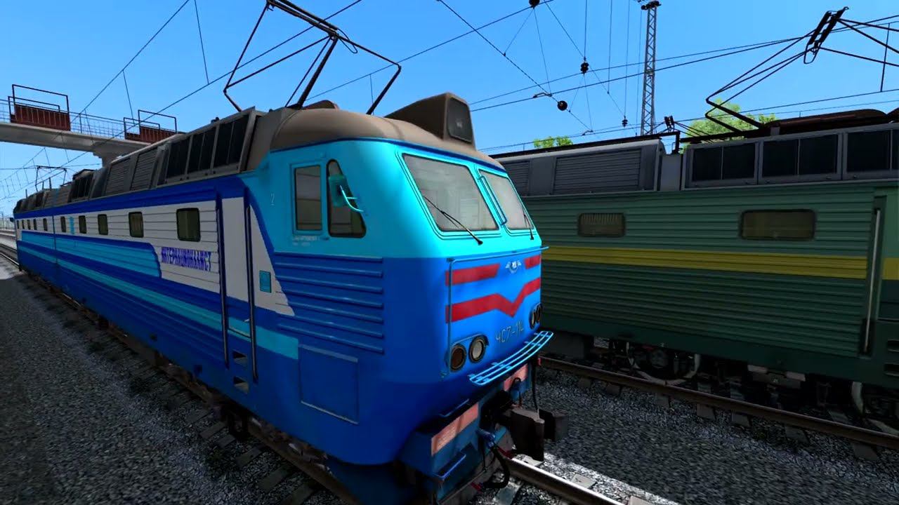 Train Simulator classic ЧС-7 (обзор перекрасов + запуск) смотреть онлайн