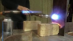 газовая горелка для кузнечного горна-изогнутая