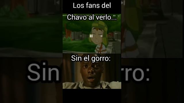 Los fans del Chavo animado al verlo...