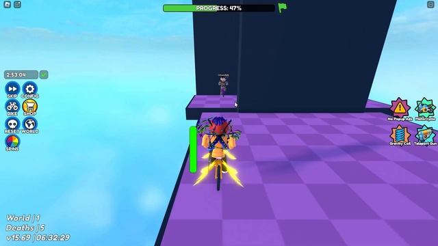 играю в обби но ты на велосипеде "название игры в опсании" смотреть онлайн