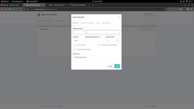 Linux Server Tutorial #10 Nginx Proxy Manager [Full-HD] [Deutsch/German] смотреть онлайн