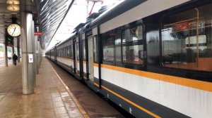 ЭП2ДМ-0217 ЦППК Перекраска Наше Подмосковье На станции Крёкшино