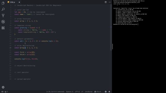 JavaScript ES6 for Beginners