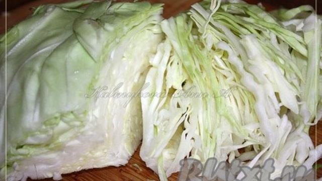 Тушеная капуста с рисом