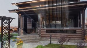 Безрамное остекление деревянной террасы.