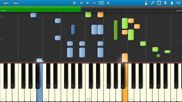 Если Добрый Ты (День Рождения Кота Леопольда) (на пианино Synthesia) смотреть онлайн