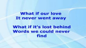 What About Now - Chris Daughtry (Lyrics Video)