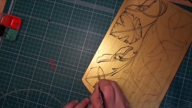 Роспись по дереву. Роспись доски "Клён". 1 часть. смотреть онлайн