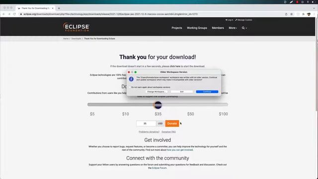 Installing Eclipse IDE 2021-12R on MacOS смотреть онлайн