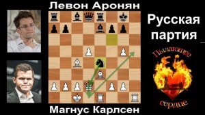 🏆Магнус Карлсен против Левона Ароняна|Русская партия 99% точности|шахматы|chess|шахматы-онлайн
