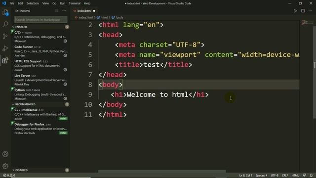How To Use VS Code For HTML And Python | Visual Studio Code Tutorial In Hindi | VS Code Setup