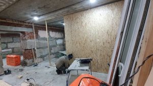 №13 легкая теплая стена перегородка, погреб в цокольном этаже