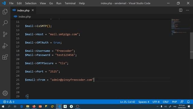 Sending Email Notification in PHP [TAGALOG]