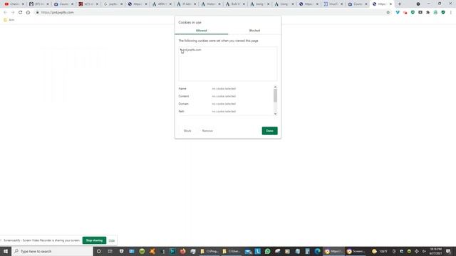 Avast Browser Console JavaScript Errors Reported Blocked Domain. Persistent Cookies Didn't Help