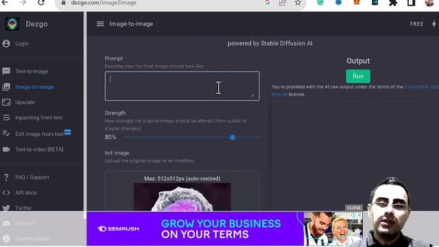 Dezgo Vs Runway. Image AI Generators. Image to Image. Text to image. смотреть онлайн