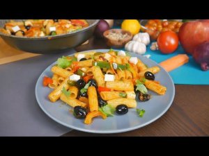 Вкусные МАКАРОНЫ с ОВОЩАМИ за 5 МИНУТ | Любимый УЖИН | Рецепт Пасты с Овощами и Брынзой