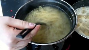 Паста с грибами в сливочном соусе. Паста с шампиньонами и фаршем.