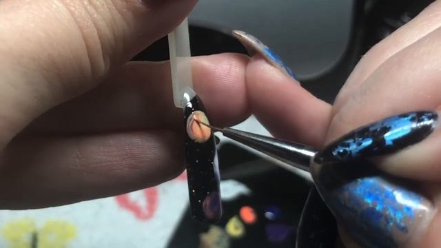 Космоногти ? Космический маникюр?✨ Рисунок гель-лаком??