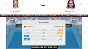 Jelena Ostapenko Vs Victoria Azarenka LIVE Score UPDATE Today Women Tennis 2024 WTA Doha Qatar Open