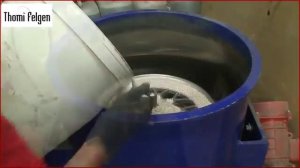 Зеркальная полировка авто и мото дисков при помощи вибрации