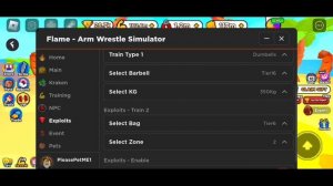 ?Flame - Arm Wrestle Simulator Script | Super OP Works Codex Delta Hydrogen Fluxus (Roblox)⏳