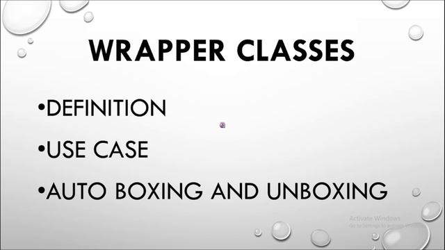 JAVA WRAPPER CLASSES