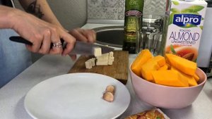 Крем-суп из батата и овощей.