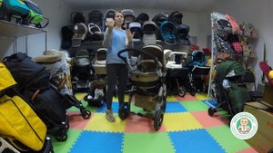 Коляска 3в1 Luxmom G600 надувные колеса