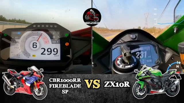 2022 Honda CBR1000RR R Fireblade SP vs Kawasaki ZX10R | Top Speed | Acceleration ?? смотреть онлайн