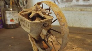 Старинная сеялка для семян - Восстановление сельскохозяйственных орудий