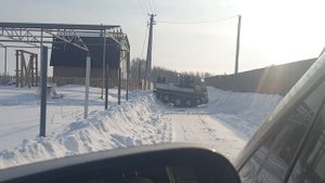 Гусеничный вездеход, небольшие испытания ?