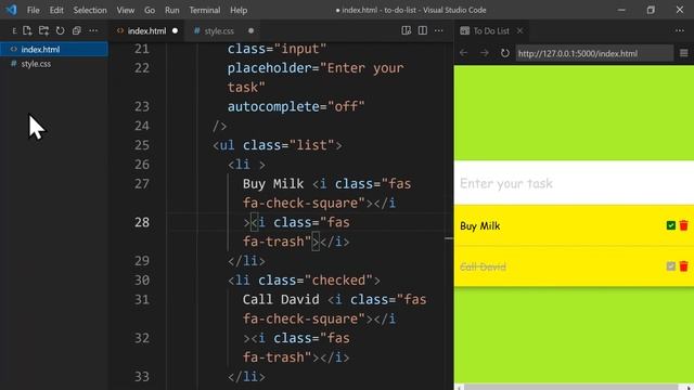 HTML CSS JavaScript Project - To Do List смотреть онлайн