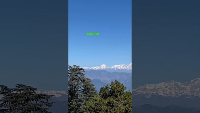 Himalaya view from Pauri#uttarakhand #trendingshort#shortsfeed