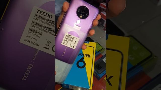 TECNO SPARK 6 model KE7 color MISTY VIOLET