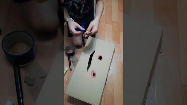 Видео, как мы делали из коробки поделку(весь) смотреть онлайн
