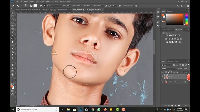 Professional High-End Skin Retouching with mixture brush tool in adobe photoshop cc смотреть онлайн