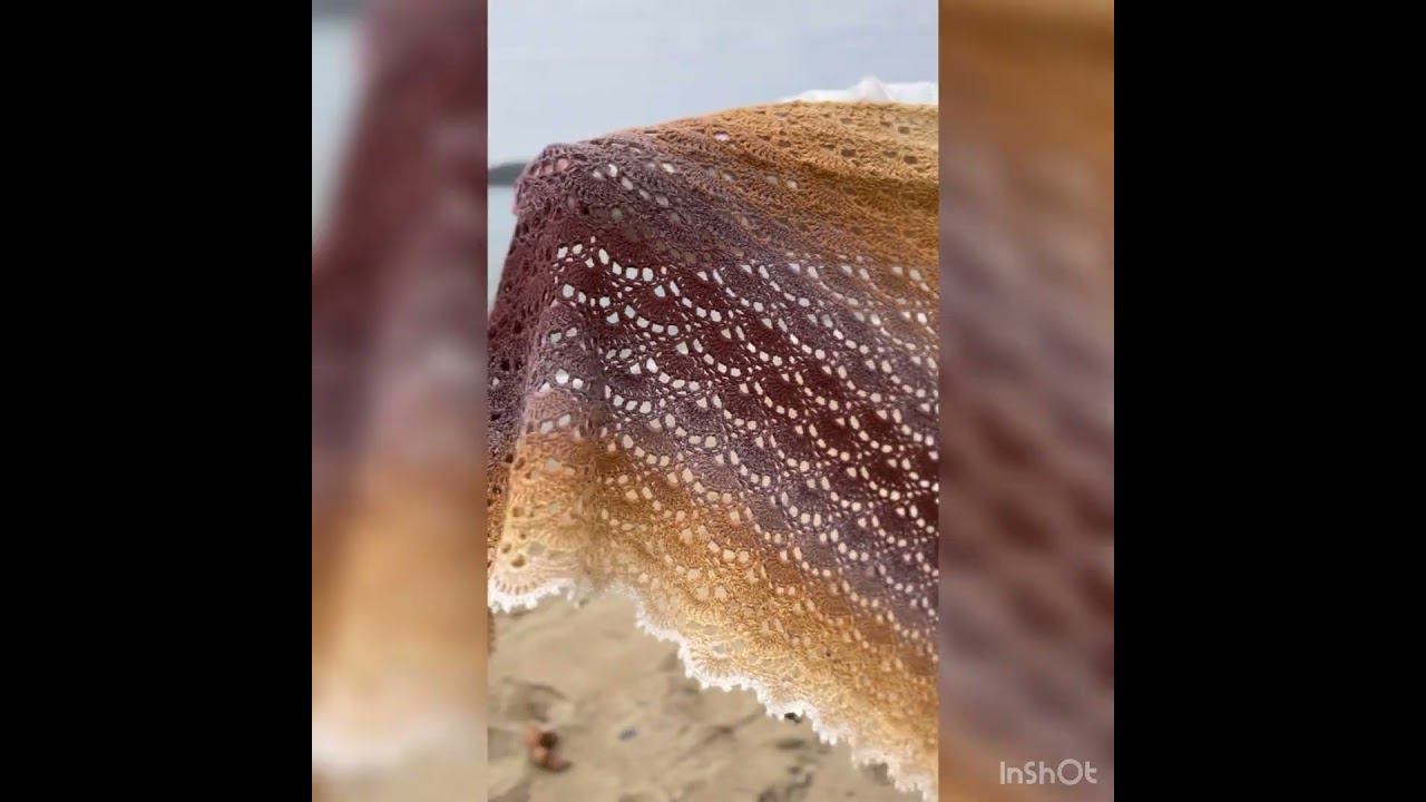 Шикарная шаль, связанная крючкомВ наличии  #knitting #crochet #вязоvlog #вязовлог смотреть онлайн