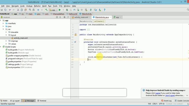 Android Tutorials for Bigginers 10 # Working With User Interface