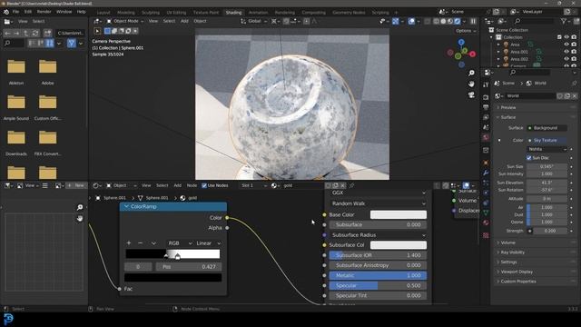 Easy Gold Material In Blender | Tutorial