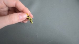 Серьги из бисера "Осенний лист".  Бисероплетение.  Мастер класс