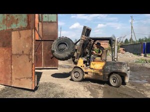 Урал 4320 Сортиментовоз, разборка переднего моста.